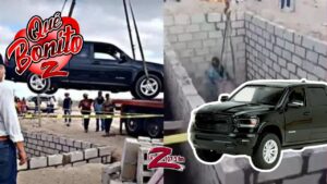 &iexcl;Lo entierran con su camioneta favorita!