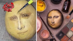 &iexcl;Impactante! Maquillador convierte papa en la Mona Lisa