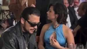 &Aacute;ngela Aguilar reaparece con Christian Nodal en medio de esc&aacute;ndalos, custodiada por un ej&eacute;rcito de guardaespaldas