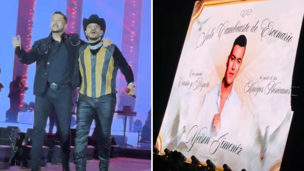 Grupo Firme hizo llorar a Medell&iacute;n con su homenaje a Yeison Jim&eacute;nez en pleno concierto