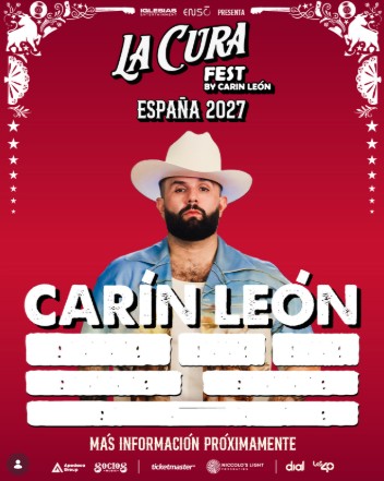 Carín León expande La Cura Fest a Europa y anuncia su edición en España para 2027