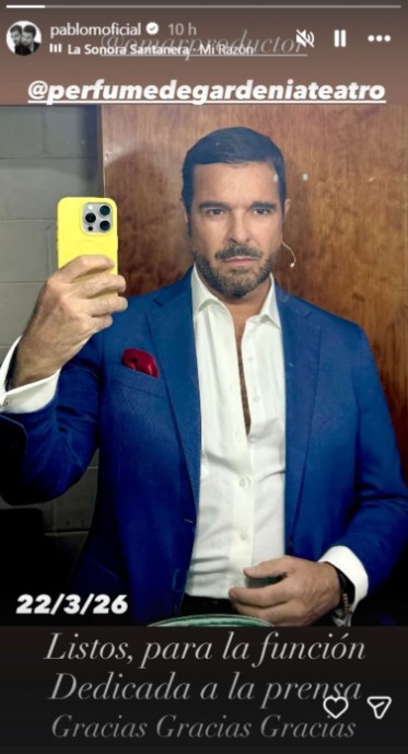 &iexcl;Pablo Montero habla del accidente automovil&iacute;stico que sufri&oacute; previo a funci&oacute;n teatral!