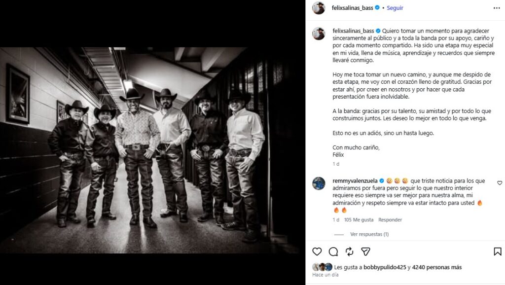 Importante integrante de Grupo Intocable abandona la agrupaci&oacute;n &iquest;Qu&eacute; fue lo que pas&oacute;?