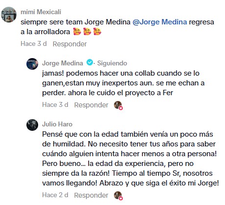 Jorge Medina lanza fuerte comentario contra vocalistas de La Arrolladora Banda el Limón