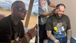 Emiliano Aguilar no ocultó más su calvicie y hasta bromeó con el parecido a Pepe Aguilar