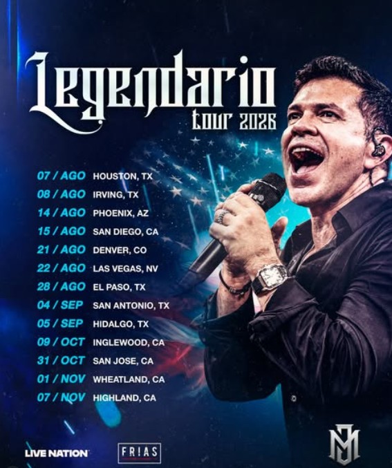 Jorge Medina sorprende en Estados Unidos con dos noches de lleno total durante su Legendario Tour 2026