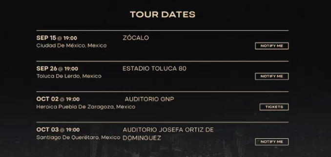 Intocable confirma concierto GRATUITO en el Zócalo capitalino