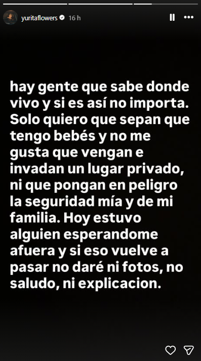 Yuridia manda fuerte advertencia tras sentirse vigilada en la puerta de su casa