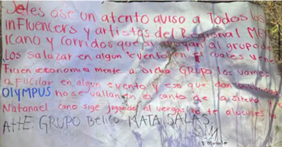 Natanael Cano reaparece ligado a un mensaje que causa inquietud en Sonora