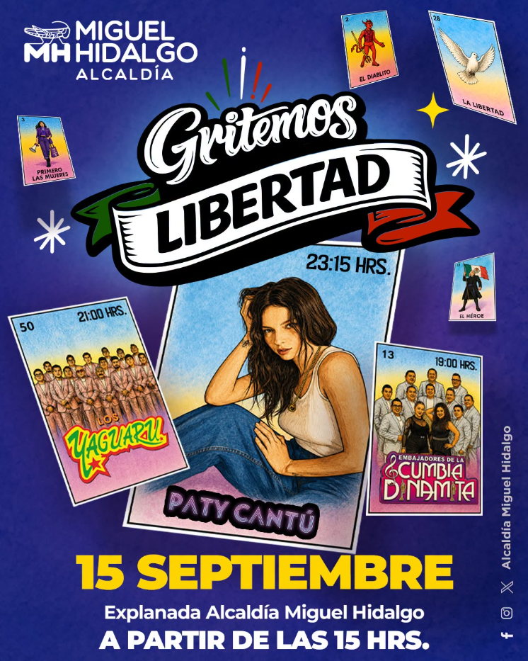 Gu&iacute;a de conciertos gratuitos para este 15 de septiembre en las alcald&iacute;as