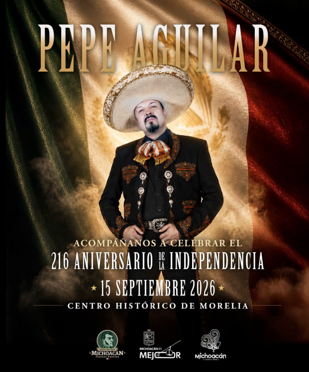 Pepe Aguilar dará concierto GRATIS en Morelia para el Grito de Independencia