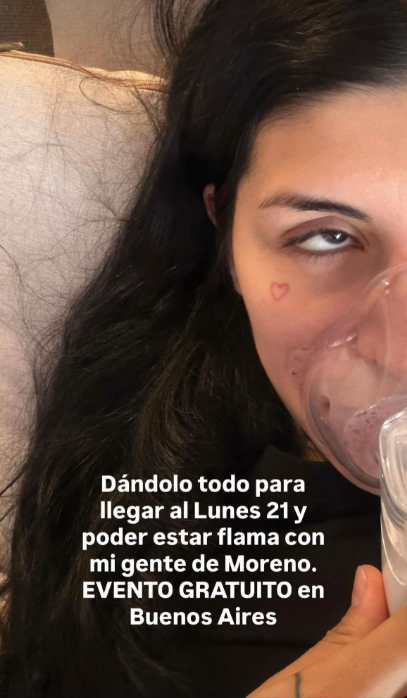 Cazzu preocupa a sus fans tras reaparecer con nebulizador; crecen las dudas sobre sus conciertos
