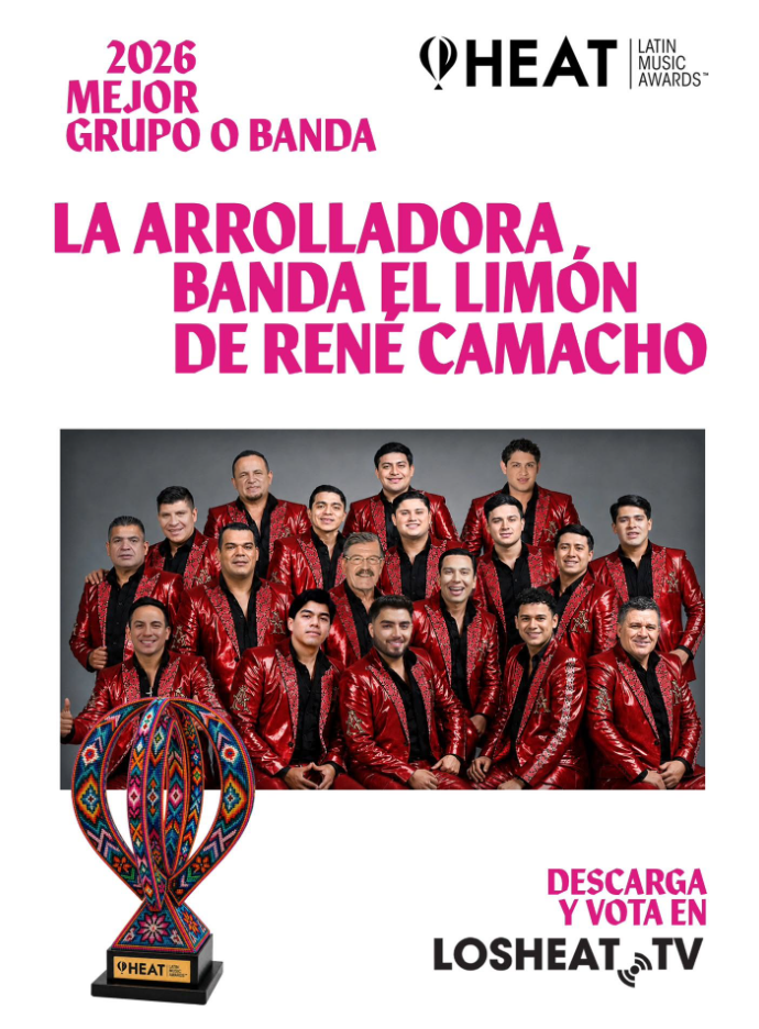 La Arrolladora Banda El Limón va por la corona del regional mexicano en los Premios HEAT 2026