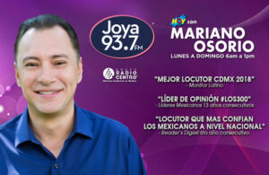 Grupo Radio Centro felicita a Mariano Osorio