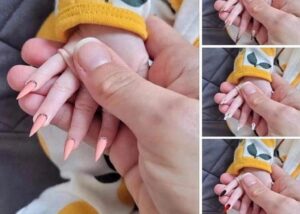 Madre recibe duras criticas por poner u&ntilde;as postizas a su beb&eacute;