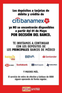 Tiendas Oxxo ya no realizar&aacute;n operaciones bancarias de Citibanamex