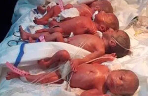Mujer da a luz a 9 beb&eacute;s, revela que utilizan 100 pa&ntilde;ales al d&iacute;a
