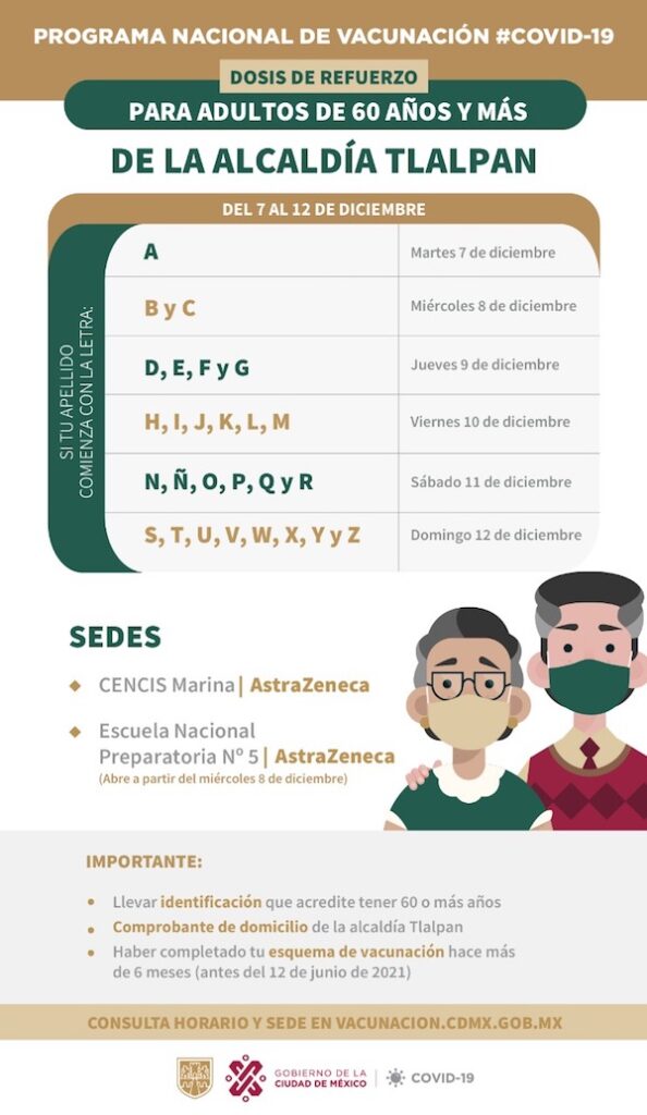 Inicia aplicaci&oacute;n de vacuna de refuerzo con AstraZeneca para adultos mayores