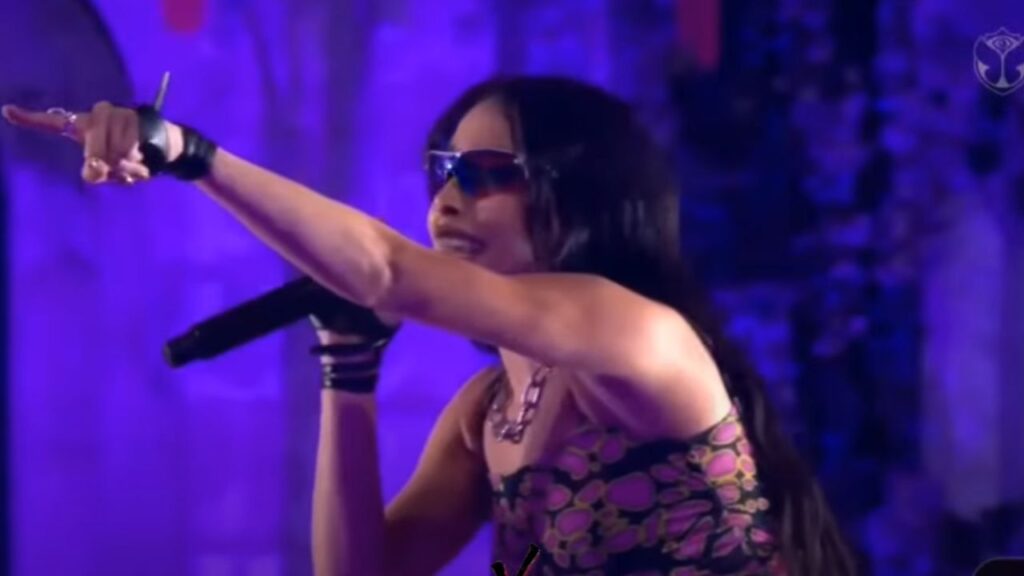 La cantante mexicana Danna Paola presentó este sábado su nuevo sencillo "Paranoia" en colaboración con el famoso Dj Steve Aoki, dentro del festival de música electrónica Tomorrowland en Bélgica.