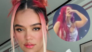 Karol G sufre accidente durante concierto en Las Vegas