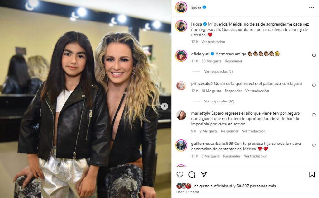Mar&iacute;a Jos&eacute;: La estrella que tambi&eacute;n brilla en la escuela de su hija.
