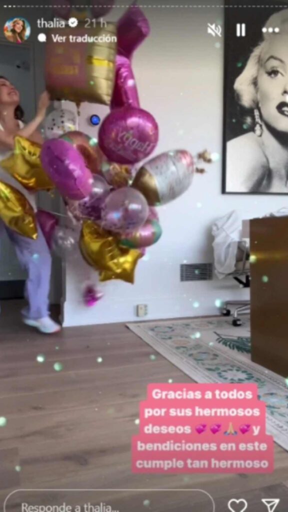 ¡Thalía celebra su cumpleaños llena de lujos!