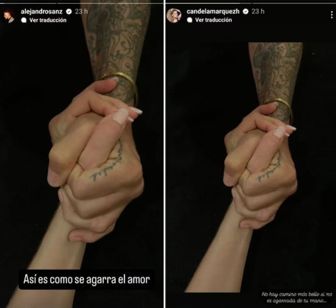&iexcl;Alejandro Sanz y Candela M&aacute;rquez confirman su romance con tierna foto en redes!