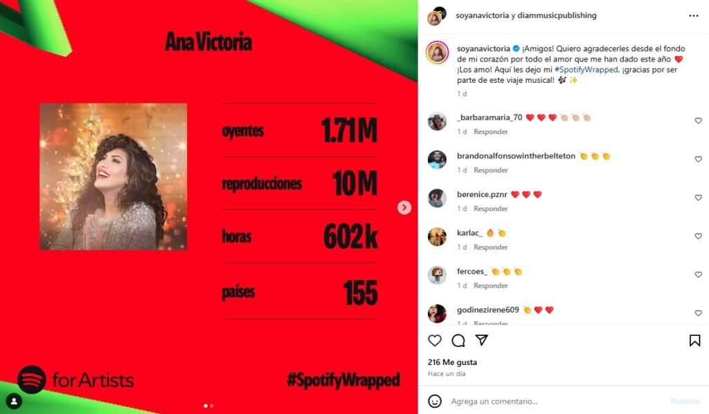 Ana Victoria ilumina la temporada navide&ntilde;a con &ldquo;Paz en Navidad&rdquo;