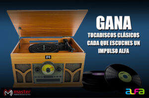 &iexcl;Gana tocadiscos cuando escuches un #ImpulsoAlfa!