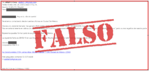 MAIL FALSO A SUPUESTOS GANADORES DE BOLETOS PARA MAROON 5