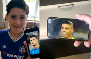 VIDEO: Por cuarentena, pide a su pap&aacute; corte de cabello como Ronaldo pero &iexcl;le juega una broma!