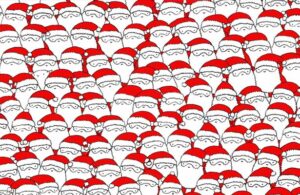 Reto viral: Encuentra el borrego escondido entre estos Santas