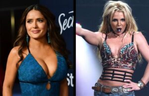 Salma Hayek baila al ritmo de Britney Spears
