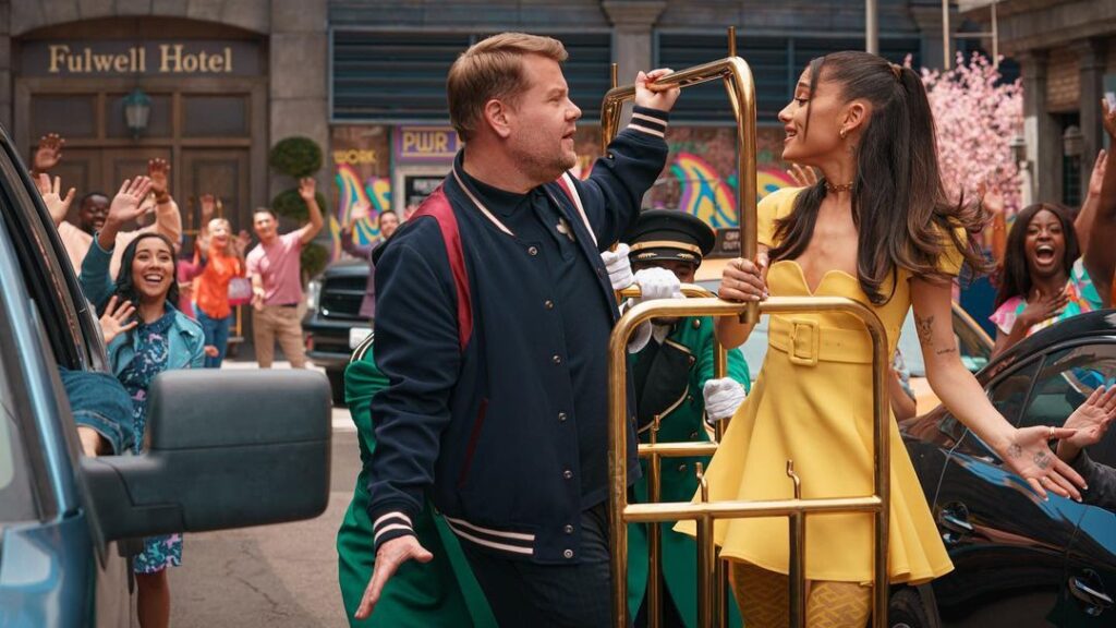 Ariana Grande y James Corden hacen su versión del musical: "Hairspray"