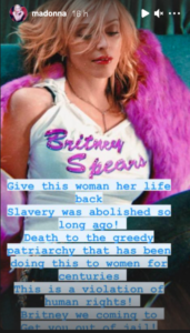 Madonna se pronuncia a favor del movimiento #FreeBritney 