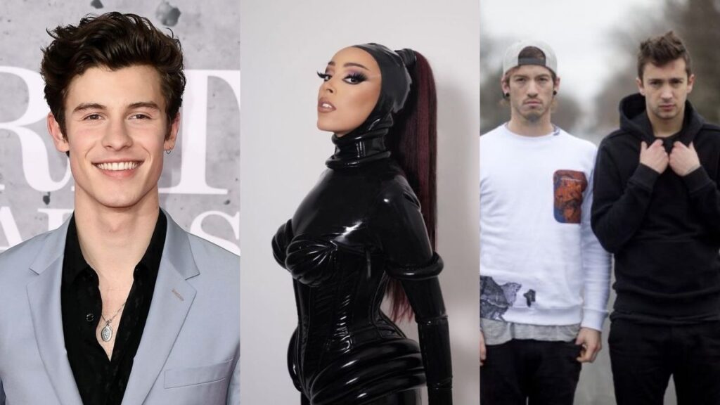 Shawn Mendes, Doja Cat y Twenty One Pilots actuarán en los MTV VMA de 2021