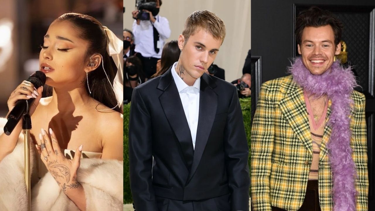 Ariana, Justin, Harry