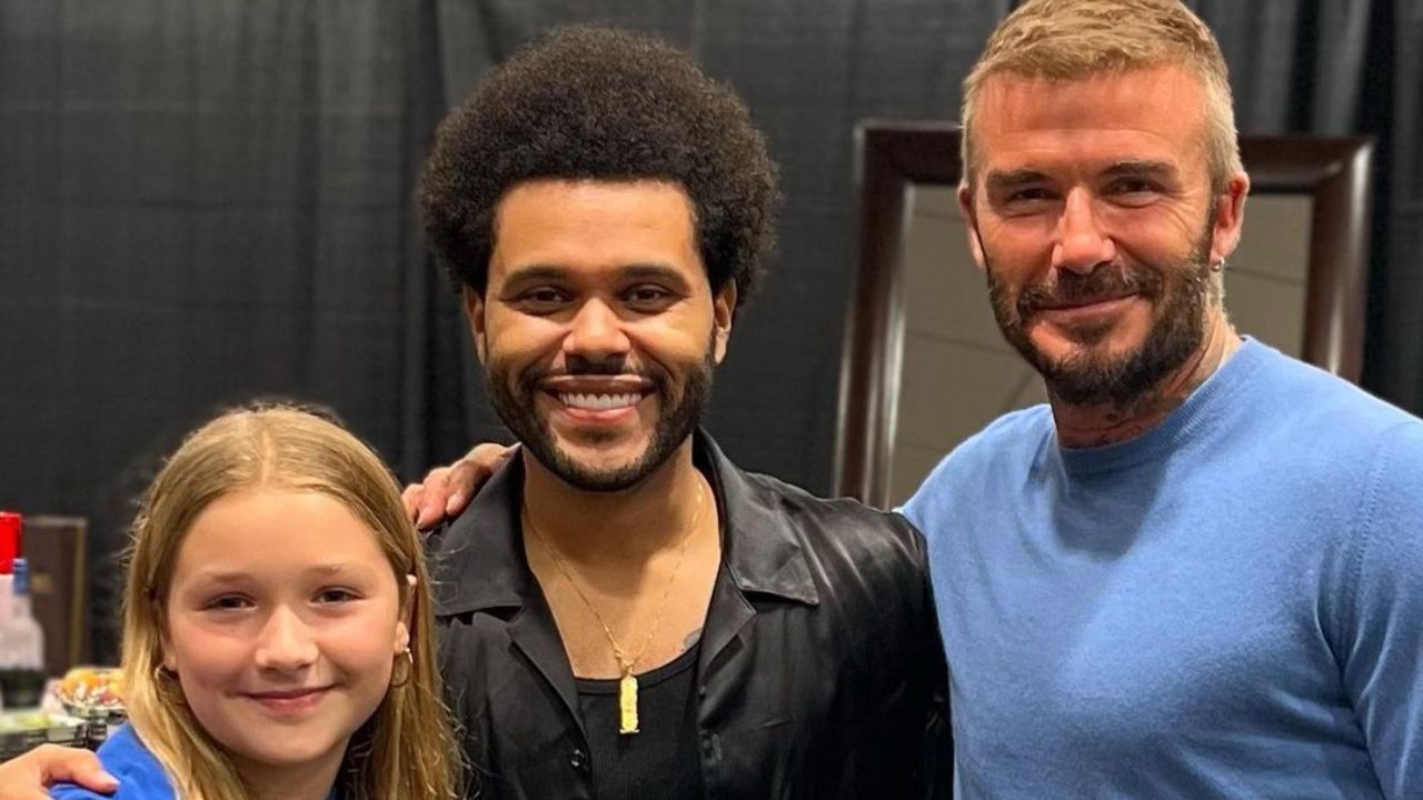 David Beckham va con su hija al concierto de The Weeknd