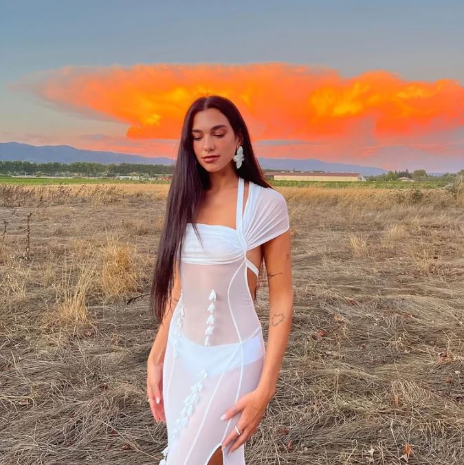 &iexcl;Wow! Dua Lipa sorprende a sus fans con vestido transparente