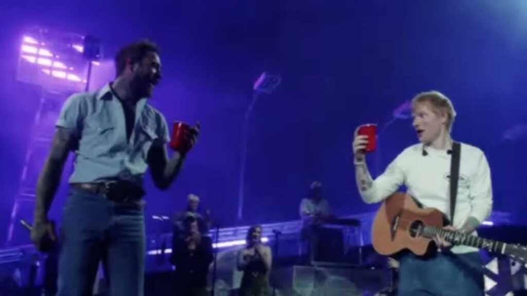 Ed Sheeran sorprende en Coachella 2025 con &eacute;pica colaboraci&oacute;n junto a Post Malone