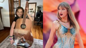 Taylor Swift convierte un simple avión de papel en el momento más emotivo para una pequeña fan