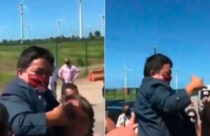 Presidente de Brasil carga a enanito pensando que era un ni&ntilde;o