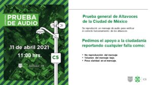 &iexcl;No te asustes! Domingo 11 de abril probar&aacute;n altavoces de alerta s&iacute;smica