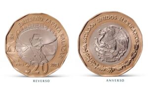 Nueva moneda de 20 pesos de Emiliano Zapata es puesta en circulaci&oacute;n