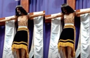Video: Cristo de iglesia en Puebla mueve la cabeza en plena misa
