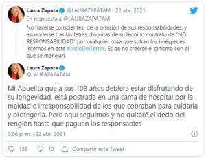 Hospitalizan de emergencia a abuelita de Laura Zapata y Thal&iacute;a