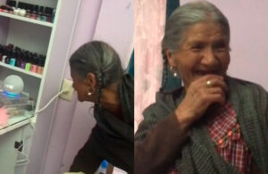 Abuelita se viraliza por su reacci&oacute;n al pedirle a Alexa que rece el rosario
