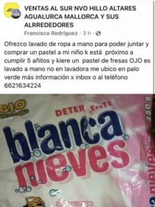 #Viral: Mam&aacute; ofrece lavar ropa a mano para poder comprar pastel a su hijo