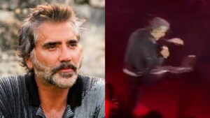 Alejandro Fernández es criticado por patear peluche de Dr. Simi