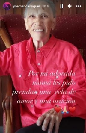 Amanda Miguel se viste nuevamente de luto; falleci&oacute; su mam&aacute;